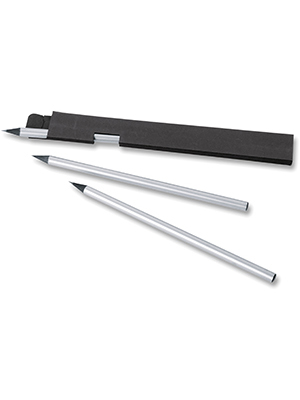 Set da regalo con 3 matite personalizzabili SILVER TRIS
