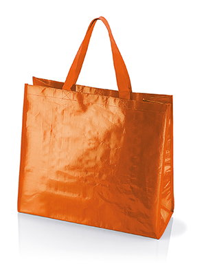 Borsa spesa cm 45x40x15 in tessuto laminato NORI