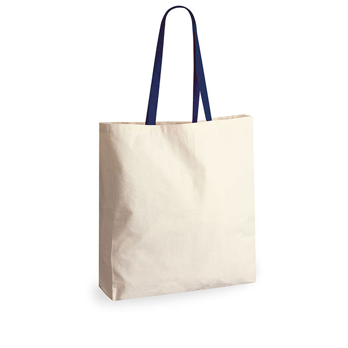 Shopping bag pubblicitaria in cotone 220gr cm 38x42x8 KOBE