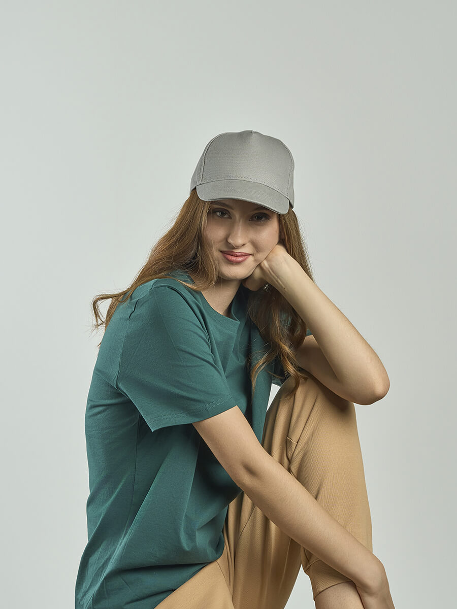 CAPPELLO VISIERA CURVA 5 PANNELLI
