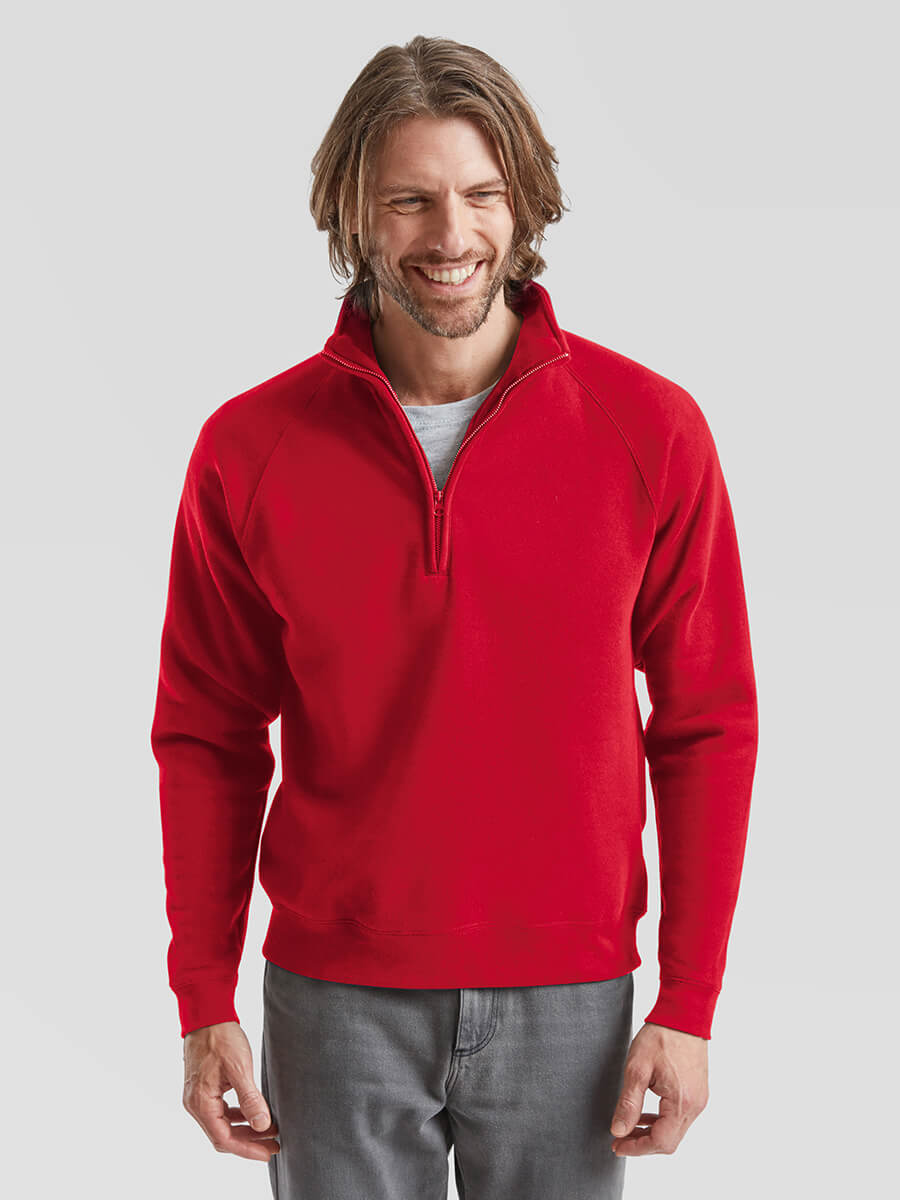 FELPA UNISEX MEZZA ZIP PREMIUM