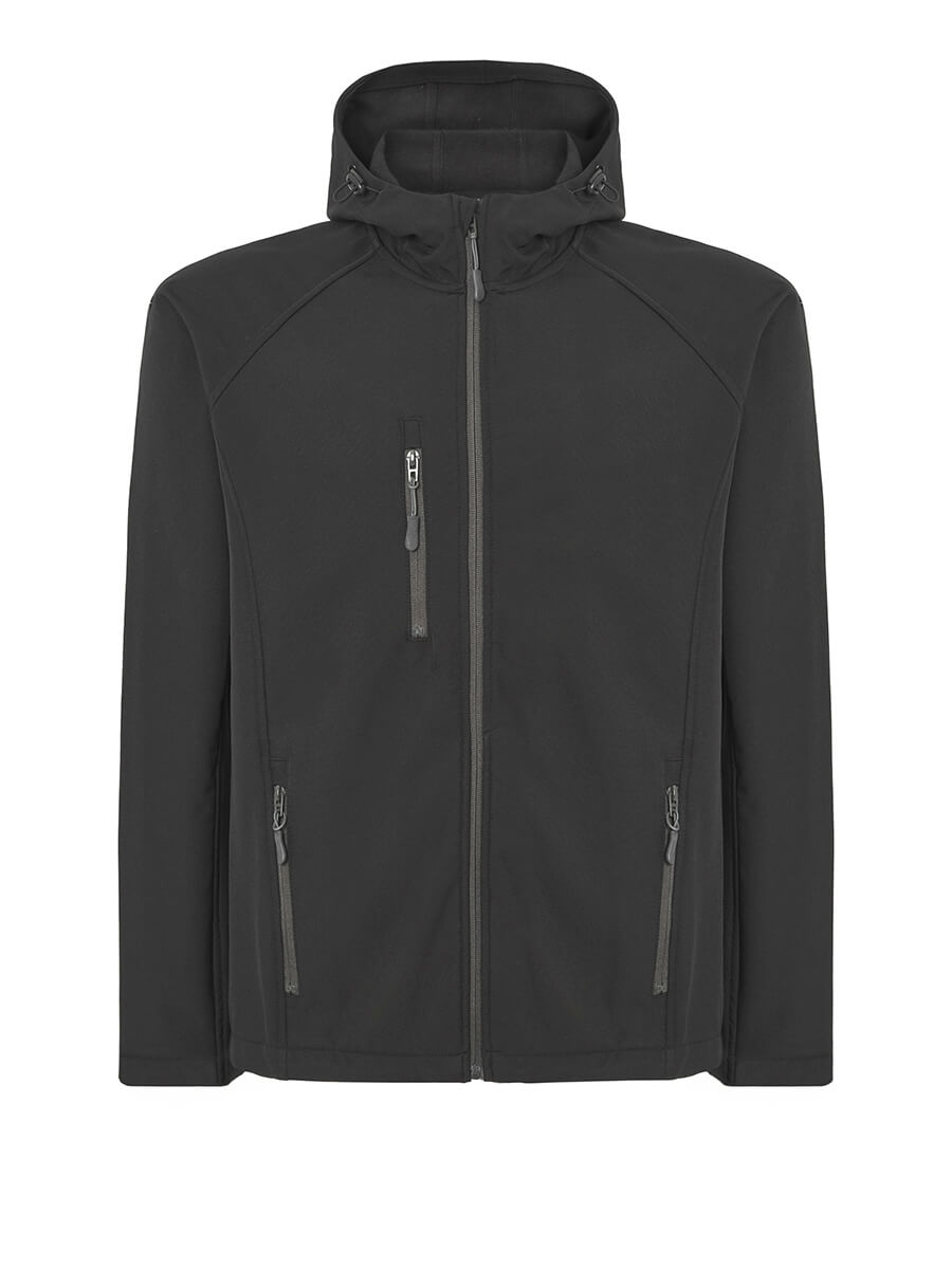 SOFTSHELL UOMO CON CAPPUCCIO JT