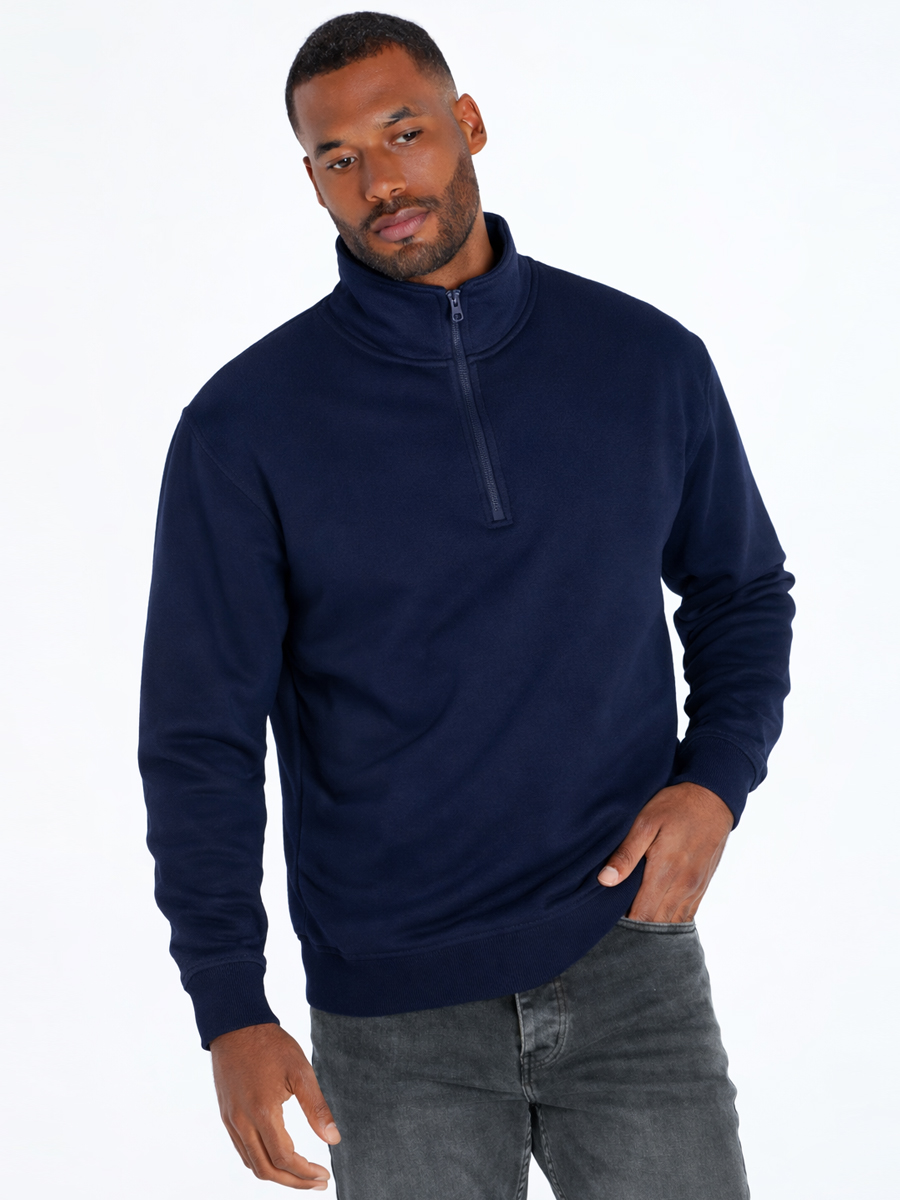 FELPA UNISEX MEZZA ZIP PREMIUM JT