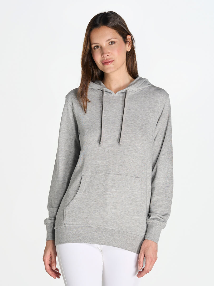 FELPA DONNA CAPPUCCIO LEGGERA FRENCH TERRY