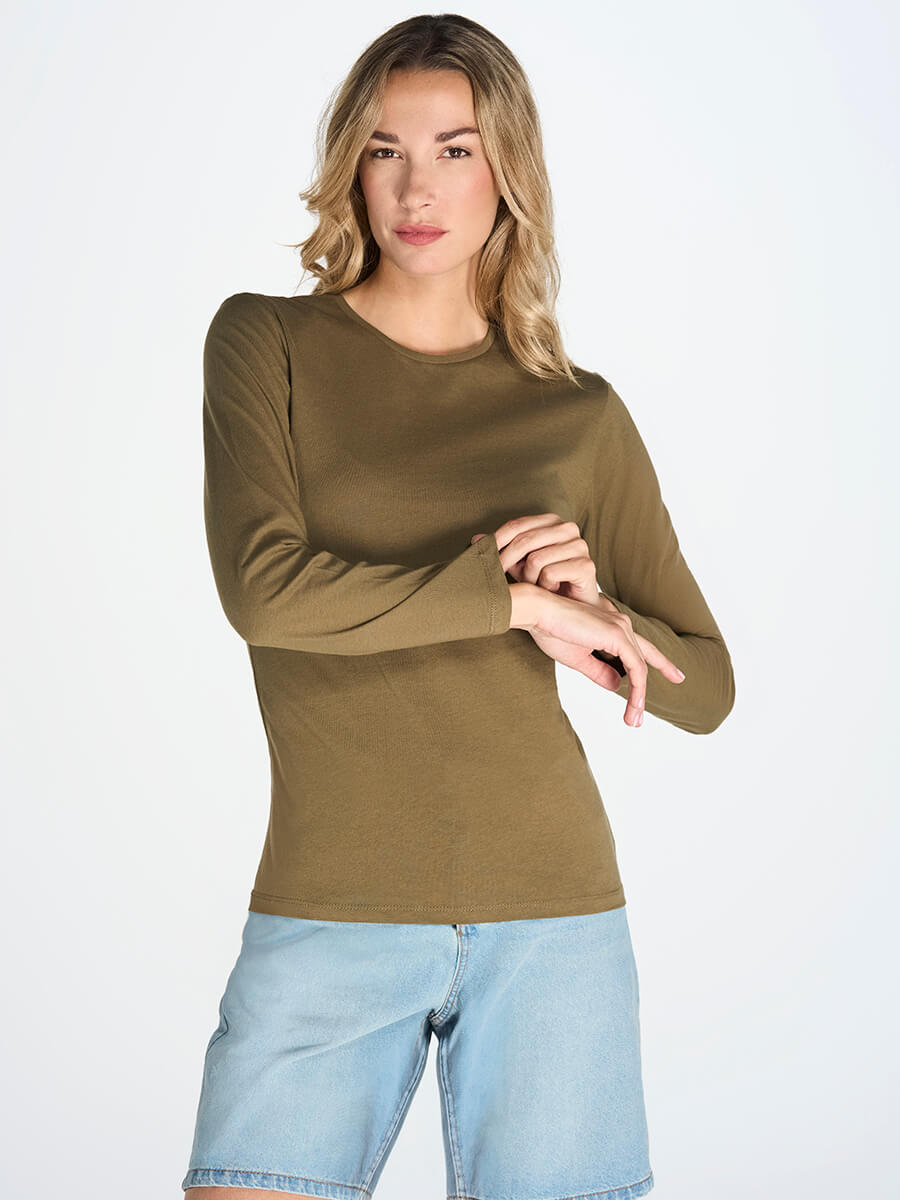 T-SHIRT DONNA MANICA LUNGA REGULAR
