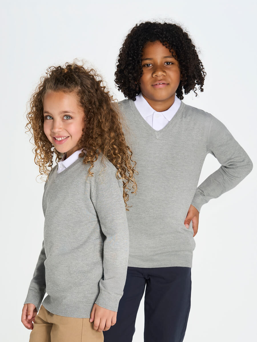 PULLOVER BAMBINO COLLO A V